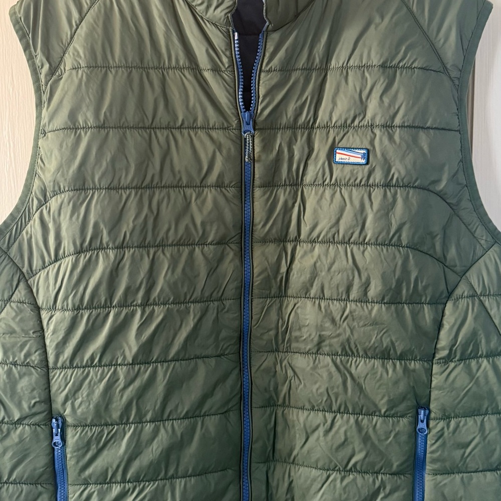 johnnie-O Green Puffer Vest